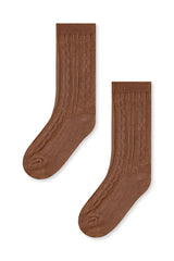 Knee High Socks in Latte