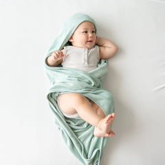 Hooded Bath Towel in Sage