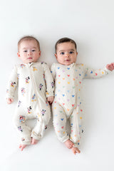 Zippered Romper in Mickey Mouse and Friends